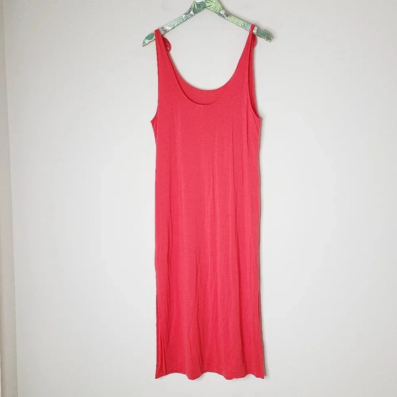 & Other Stories Red Knot Shoulder Midi Dress 10 - Picture 4 of 8
